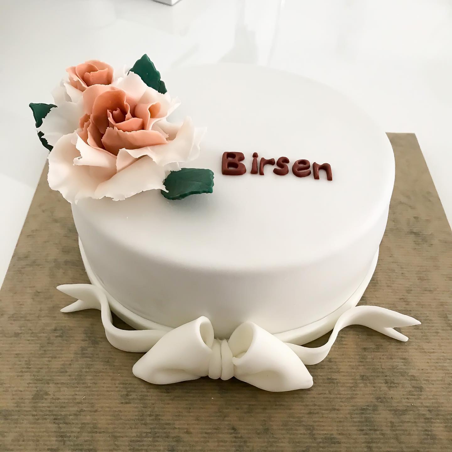 Rosa Fondanttorte